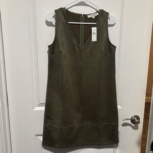 Size 2 Green Suede Dress